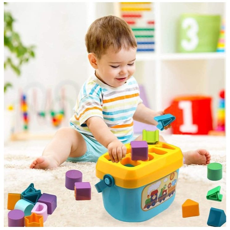 Bucket Kids Playing Toy Box | Shape Guessing Game