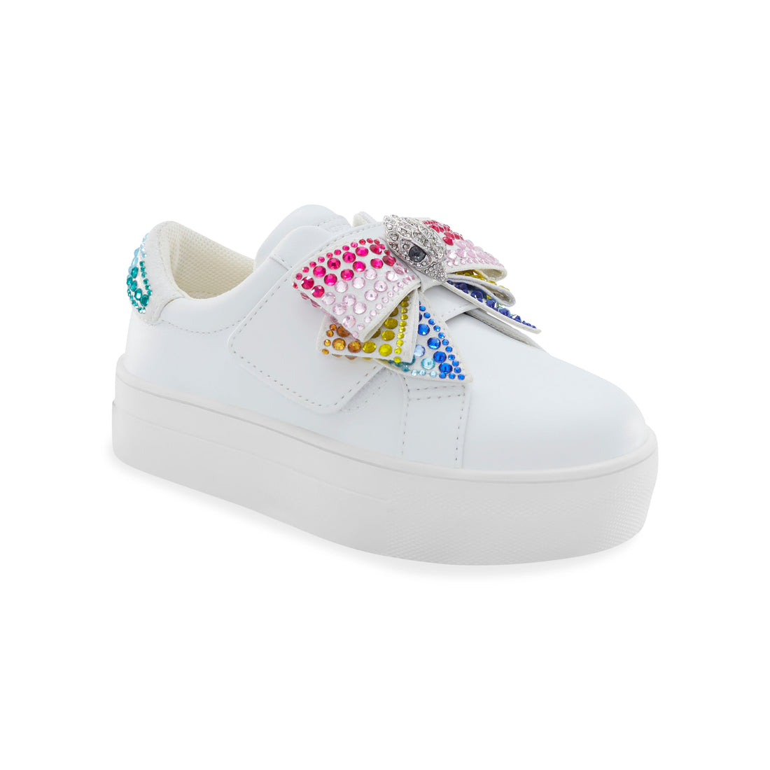 Mini Laney Bow Sneaker - Big Kid White Multi