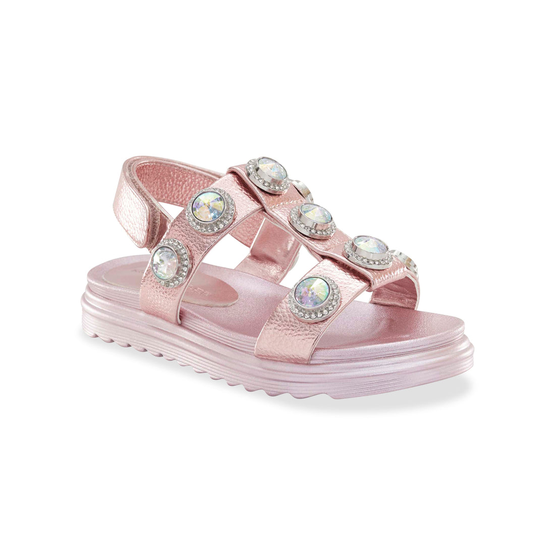 Mini Orson Crystal Sandal - Big Kid Pink